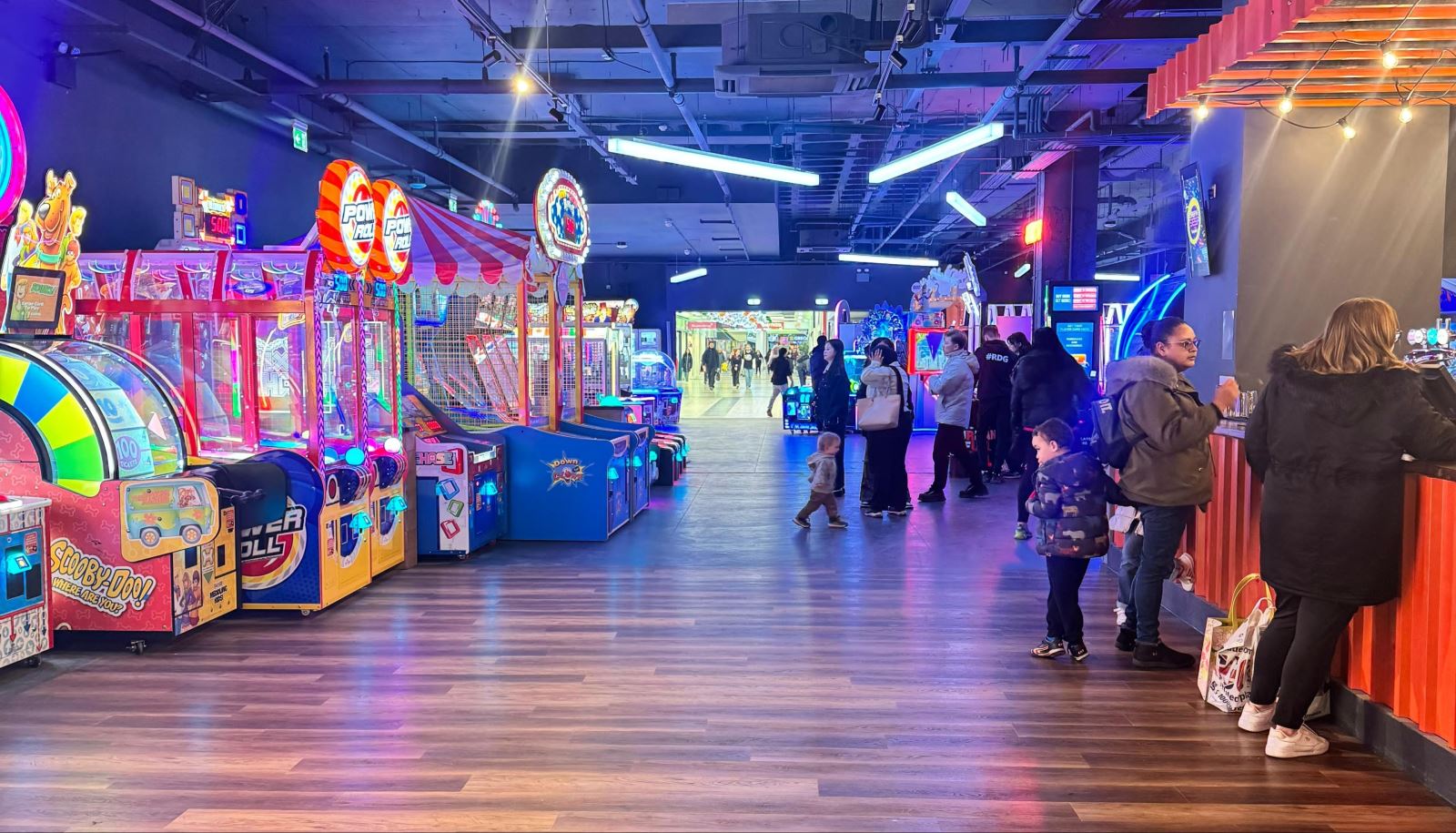 Games at Urban Fun, Broad Street Mall, Reading